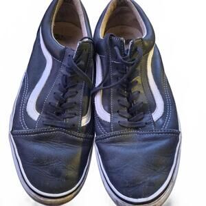 Vans Old Skool Black Leather Sneakers